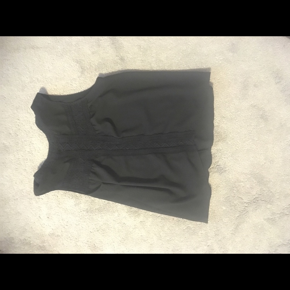 Black Semi-Transparent Blouse